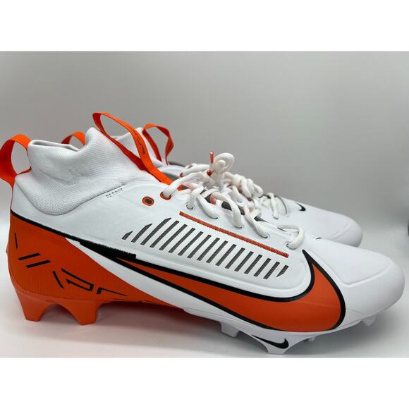 Nike Vapor Edge Pro 360 2 TB Football Cleats White Orange FQ4044-100 Size 16 NEW